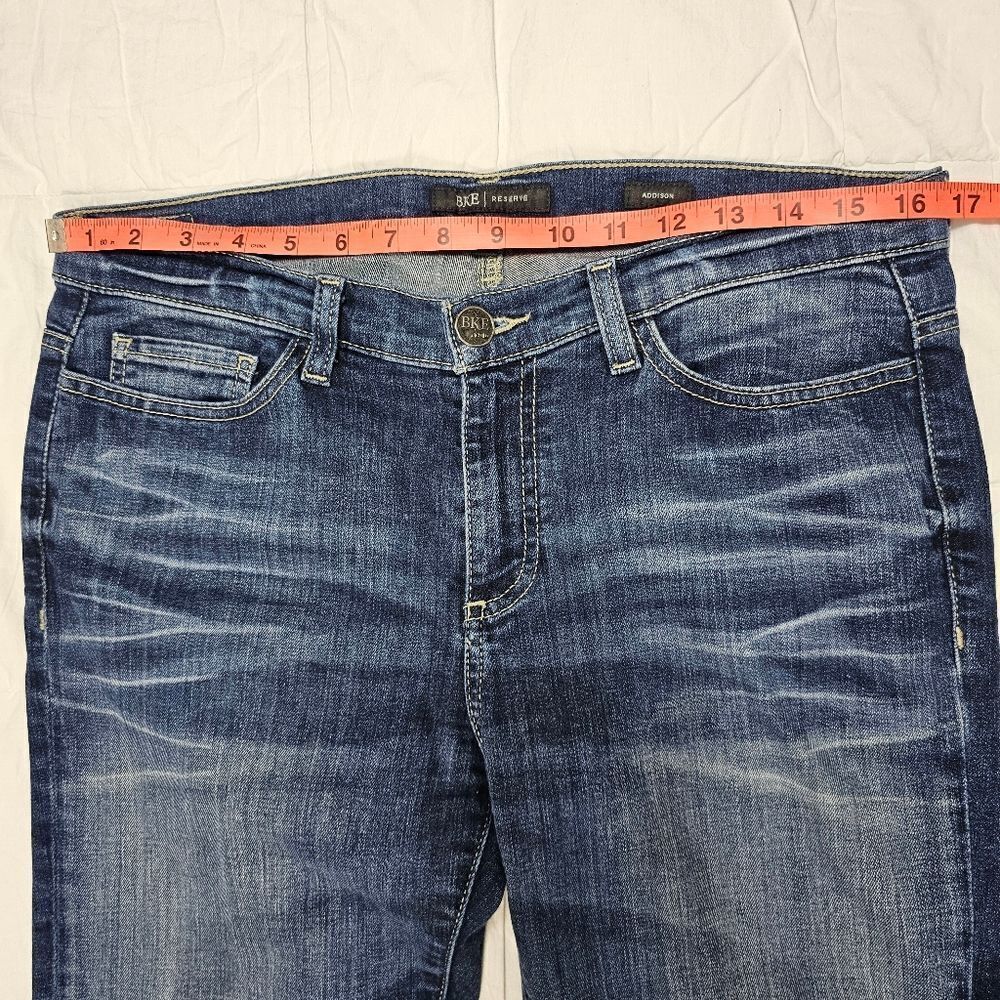 BKE Reserve Addison Dark Wash Blue Denim Bootcut Jeans Women's Size 30 - Picture 8 of 10